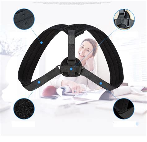 Регулируемый верхний Корректор осанки ключицы спины поддержки ...