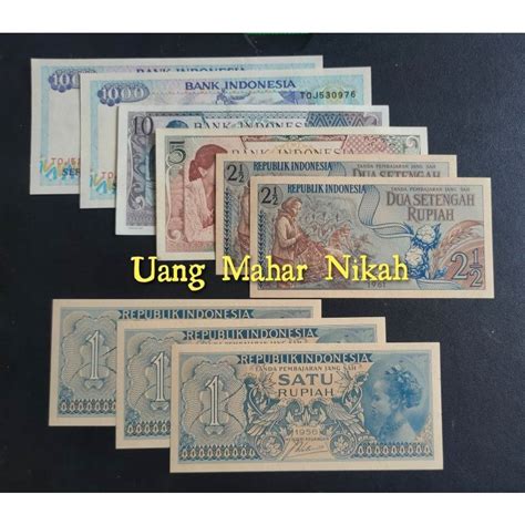 Jual PAKET MAHAR 2023 RUPIAH UANG KUNO KERTAS INDONESIA Shopee Indonesia