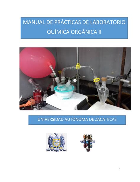 Manual Pr Cticas Qoii Manual De Prcticas De Laboratorio Qu Mica