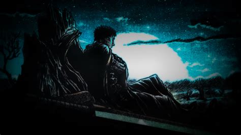 Wallpaper Berserk Guts Anime Sky Greatsword X