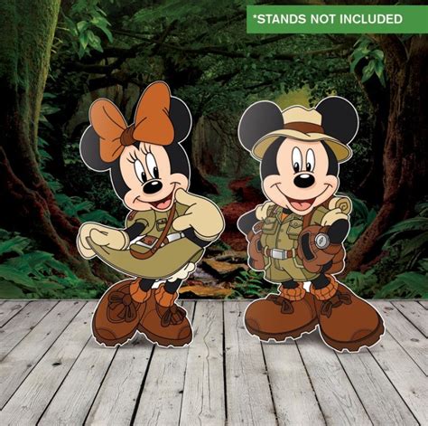 Mickey Minnie Safari Mickey Safari Mickey Safari Cutouts Mickey