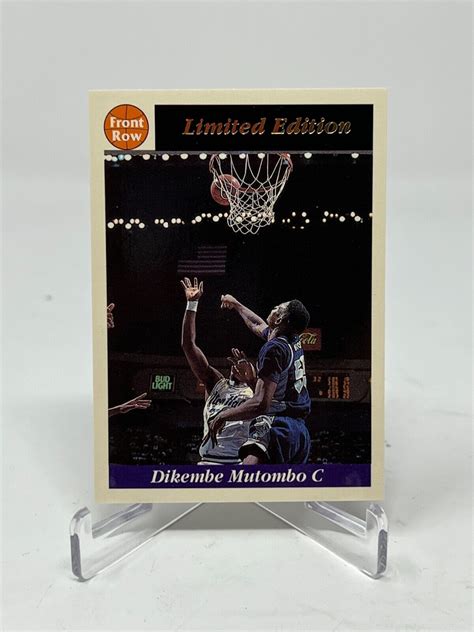 1991 92 Front Row Basketball Dikembe Mutombo Limited Edition RC Rookie