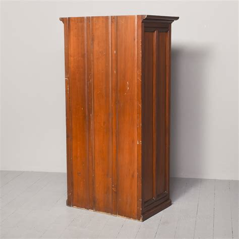 Edwardian Straight Grained Walnut Wardrobe Antiques Atlas