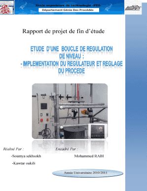 Fillable Online Rapport De Projet De Fin D Tude Fax Email Print Pdffiller