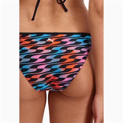 Puma Swim Formstrip Women S Side Tie Bikini Brief Swimsuits Puma