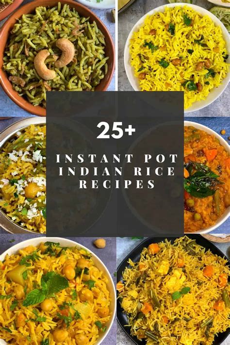 Instant Pot Indian Rice Recipes - Indian Veggie Delight