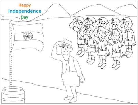 46 Indian Independence Day Coloring Pages Background Infortant Document