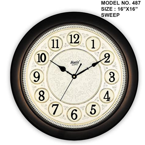 Matiz Analog Round Wall Clock Size Inch Model Name Number At