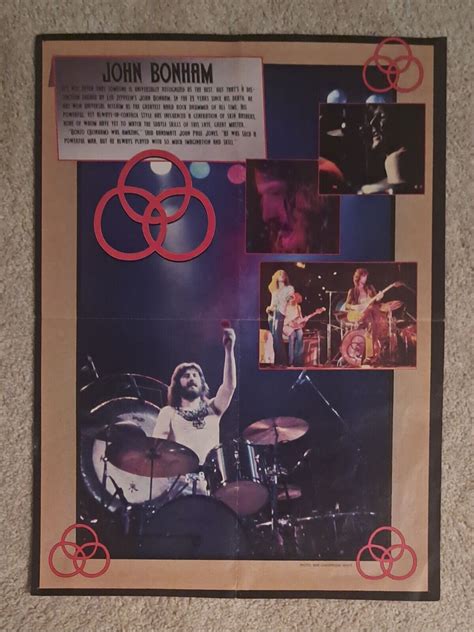 John Bonham Poster Led Zeppelin Ludwig Drums Bonzo X Ebay