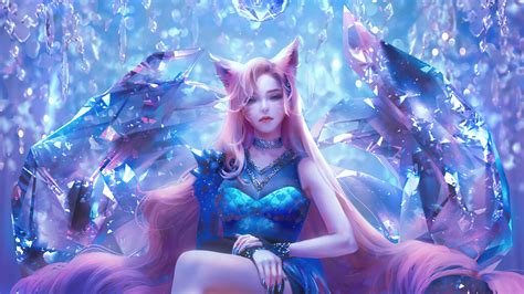 Ahri League Of Legends Fox Ears Women Nixeu League Of Legends