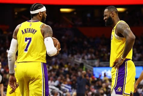 Lakers News LeBron James Preferred Carmelo Anthony S Final Look Over