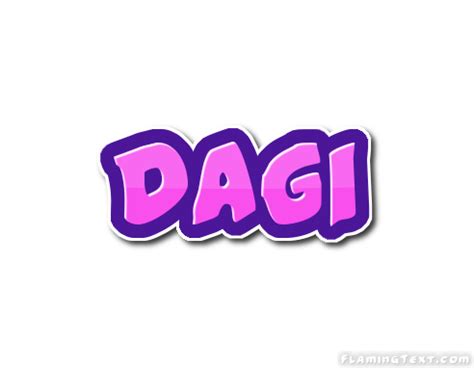 Dagi Лого | Бесплатный инструмент для дизайна имени от Flaming Text