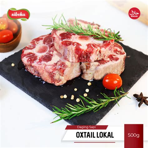 Jual Buntut Sapi Oxtail Lokal Halal 500gr Frozen Food Sibeku