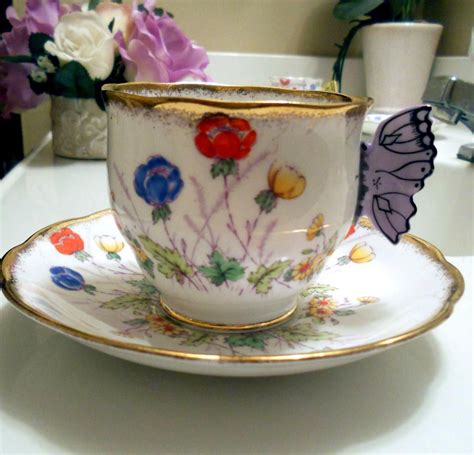 Royalalbertpatterns Tea Cups Butterfly Tea Tea Cups Vintage