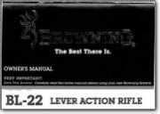 Browning BL 22 Lever Action Rifle PDF - Cornell Publications