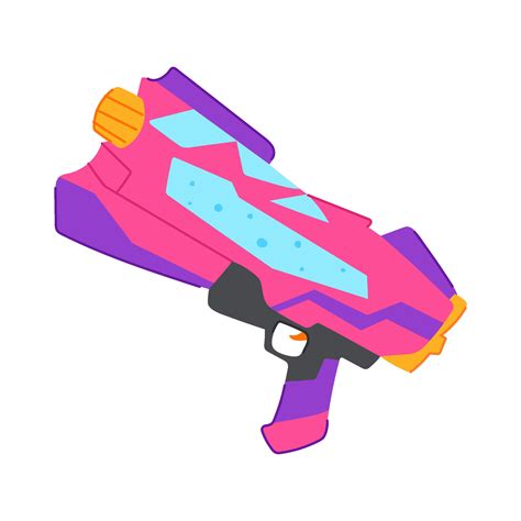 colorful water gun cartoon vector illustration 25441626 Vector Art at ...