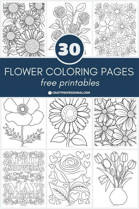 Free Printable Spring Flowers Coloring Pages Free Infoupdate Org