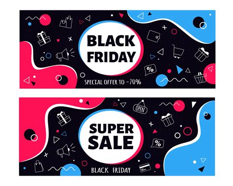 Black friday flyers. Big sale 3317928 Vector Art at Vecteezy