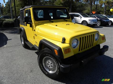 2004 Solar Yellow Jeep Wrangler X 4x4 38342329 Photo 11 Gtcarlot