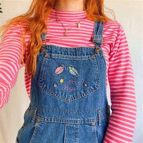 Cutest Vintage Long Dungarees Overalls Depop Long