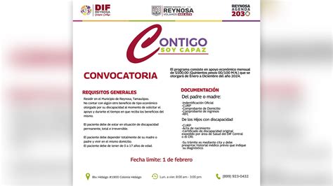 Dif Reynosa Cuenta Con Beca Contigo Soy Capaz Dif Reynosa