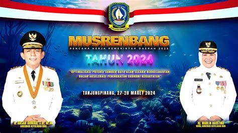 LIVE Pembukaan Musyawarah Perencanaan Pembangunan Musrenbang