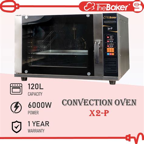 THE BAKER Convection Oven X2 P 120L 6000W Spray Humidity Steam