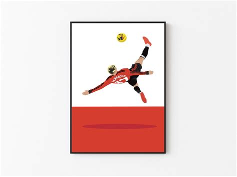 Alejandro Garnacho Overhead Kick Poster Print Manchester United ...