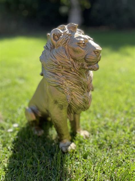 Statue de lion Résine Polyester polystone Catawiki