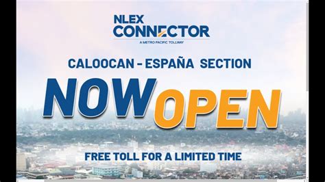 NLEX CONNECTOR CALOOCAN ESPANA SECTION NOW OPEN TO MOTORISTS YouTube