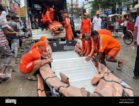 National Disaster Response Force Ndrf Prepare A Motorboat To Rescue