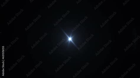 Abstract Loop Center Blue Star Optical Shine Light Lens Flares