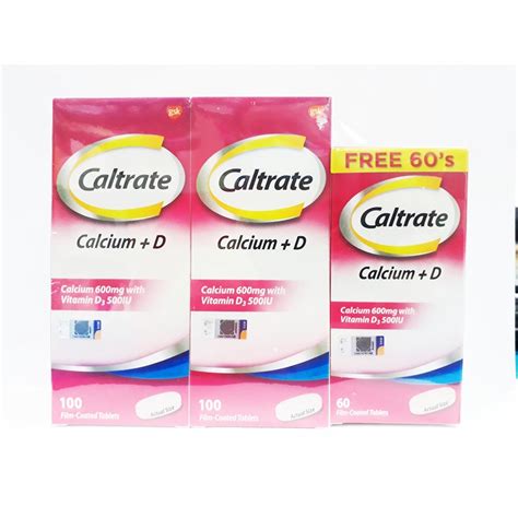 Caltrate 600 D Calcium 100sx260s Dietary Supplement For Bone