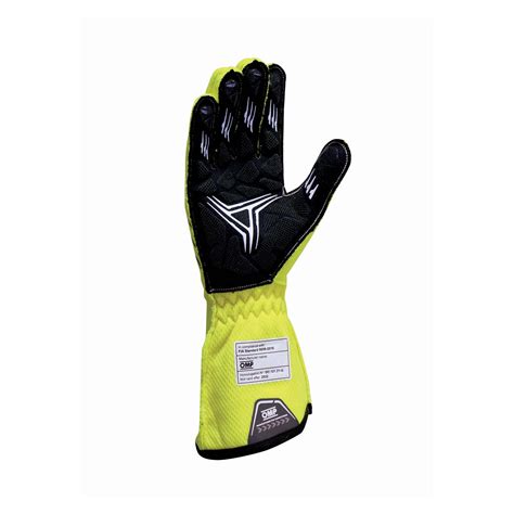 OMP Italy ONE EVO X Racing Gloves Yellow FIA Yellow Racewear