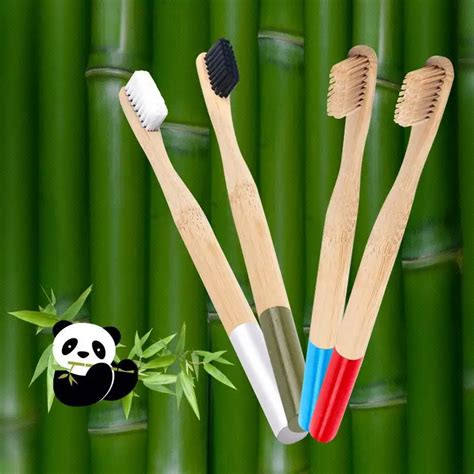 Pc Drop Ship Eco Friendly Natural Bamboo Charcoal Toothbrush Soft