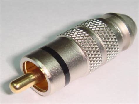 Rca Plug Chrome Plated For 8mm Cable