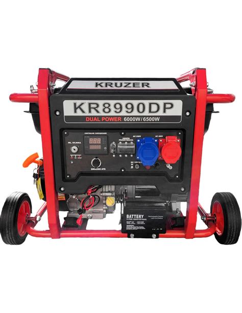 KRUZER KR10990DP Agregat Prądotwórczy Jednofazowy AVR 6 5 6 0 kW