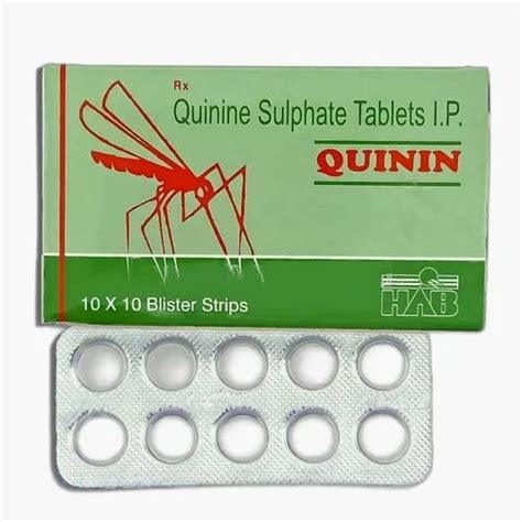 Quinine Sulphate Tablets Strength 300 Mg Treatment Malaria