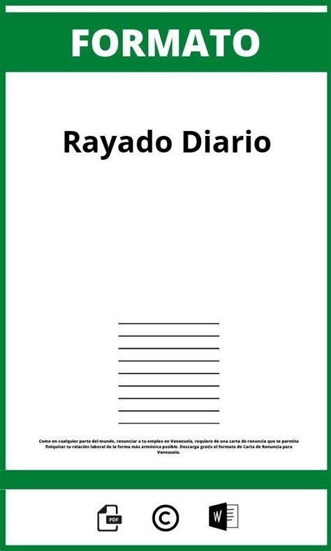 Formato De Rayado Diario Para Imprimir 2025