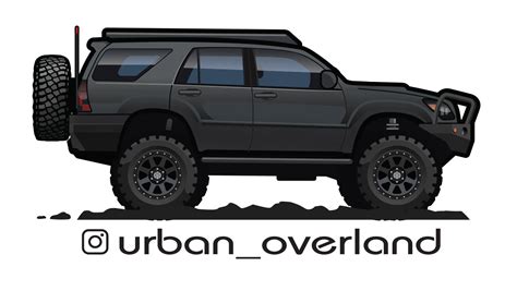 Silhouette SVG For Toyota 4runner Laser File Laser Cut File Etsy