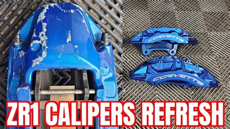 Chevy Corvette Refinishing C Zr Brake Calipers Youtube