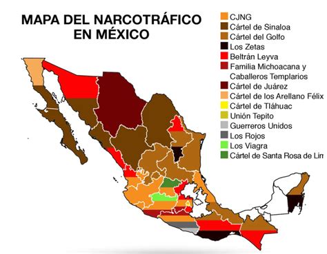 El Mapa Del Narcotr Fico En M Xico Sobre La Mesa Mx