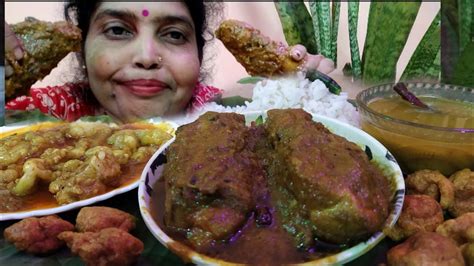 Eating Show Chicken 🍗🐔 Curry Spicy 🔥🔥 Mutton Fat Currydalbora Vaja