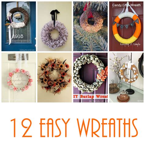 12 Easy Diy Wreaths And Block Party Link Up Rae Gun Ramblings