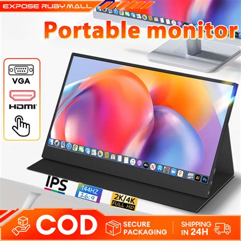 Portable Monitor PC Monitor100%sRGB Gaming Monitor For Switch/XBOX/PS4 ...