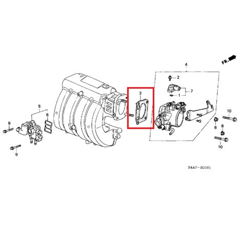 Honda Accord Throttle Body Gasket Honda Direct Parts