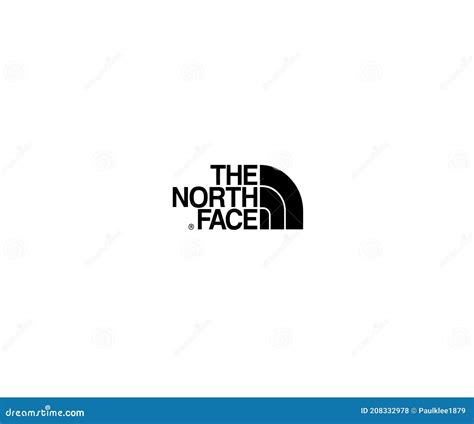 El Logo De North Face Editorial Ilustrativo Sobre Fondo Blanco Foto De