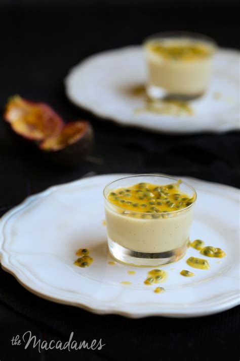 Vegan Passionfruit Pannacotta The Macadames Panna Cotta Food