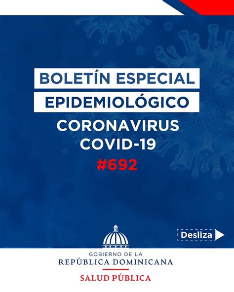 Salud Pública RD on Twitter Boletín Especial Epidemiológico 692