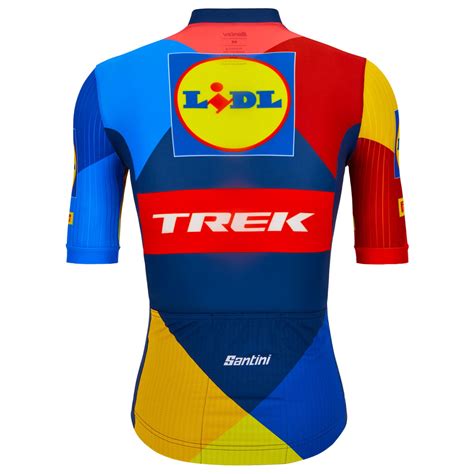 Maillot Mangas Cortas Race Lidl Trek Azul Oscuro